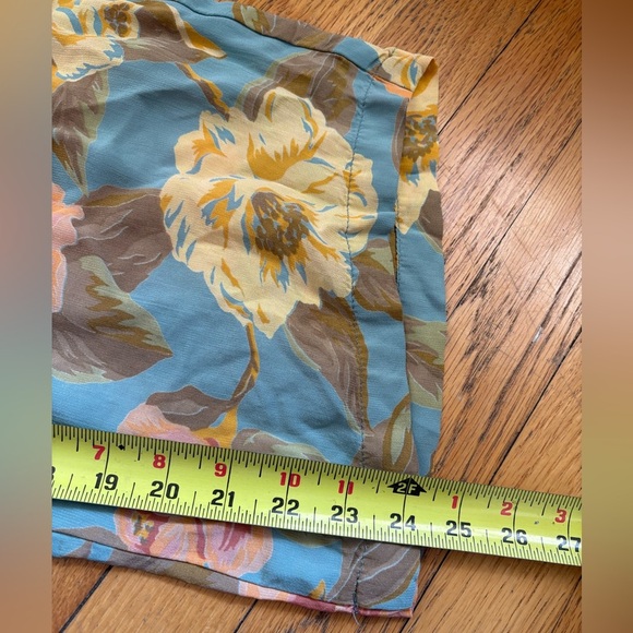 90s Vintage Floral Print Drawstring Pant By Carole Little - Picture 6 of 7